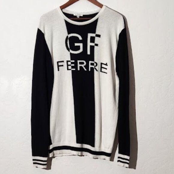 GF FERRE Men's Long Sleeve Sweater Shirt Size XL - Picture 1 of 4